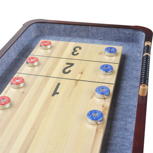 High Quality 9Ft / 12ft ft Indoor Wood Outdoor Game Playcraft Shuffle Table and Pucks Shuffleboard Board - Product Image 3