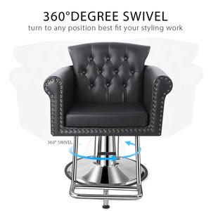 Moderno lujo profesional peluquería muebles nuevo diseño rosa señora silla Metal SILLA DE <span class=keywords><strong>barberia</strong></span> para peluquería mujeres - Product Image 2