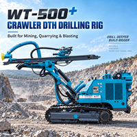 Foreuse à chenilles DTH WT-500+ 90-254 mm pour l'exploitation minière, les carrières et le forage de puits de dynamitage