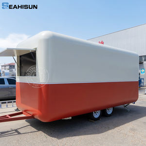 Cuisine moderne complète camion alimentaire mobile fourgonnette deuxième échantillon main BBq Pizza chariot de crème glacée fabriqué en aluminium durable en fibre de verre restauration rapide - Product Image 5