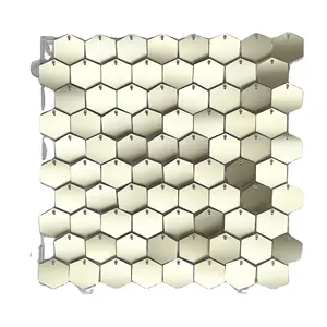 Colorful hexagonal board decoration wedding floral birthday party background wall decoration