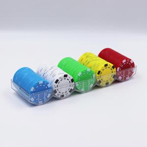 High-quality Casino-grade Plastic Poker Chips Designed for Use in Casinos and Mahjong <b>Games</b> - Product Image 1