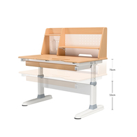 Ensemble bureau et chaise ergonomique moderne, écologique et durable pour enfants, réglable, aspect bois, idéal pour la maison, le bureau ou le salon – excellent rapport qualité-prix
