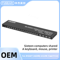 Commutateur KVM HDMI 4K USB2.0 30Hz 2/16 ports Fjgear – Partage clavier, souris et imprimante (4 ou 8 ports) – Ventes flash