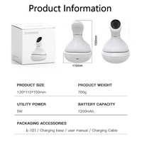 Masseur électrique pour le cuir chevelu, soins de santé, pour la relaxation du cou, massage du corps, pétrissage, appareil vibrant, lumière rouge, nourrit les cheveux