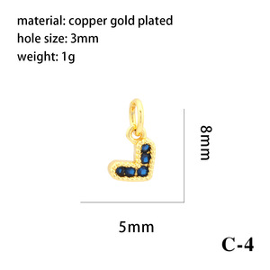 <strong>Wholesale</strong> Heart-Shaped DIY <strong>Jewelry</strong> Kit - Gold-Tone Zircon Charms, Earring/Bracelet/Necklace Findings Bulk <strong>Supplies</strong> for Crafting - Product Image 4
