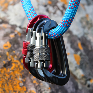 Moschettone CLIWIZ 12kN in Alluminio con Chiusura a Vite, Clip Leggero per Amaca, Gancio a Scatto per Campeggio Outdoor SGM7803B - Product Image 5