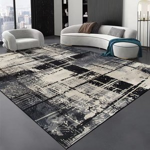 Alfombra Moderna de Gran Tamaño, Diseño <span class=keywords><strong>Oriental</strong></span>, Antideslizante, Resistente a las Manchas, de Poliéster, Acabado de Terciopelo Cristal - Product Image 3