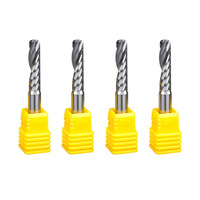 Outils CNC à 1 cannelure pour couper les fraises en carbure à une seule cannelure en aluminium