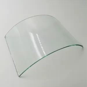 Jin Tuojie custom size curved glass price low,Various light, equipment cover sodium calcium Low iron curved glass