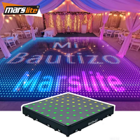 Piste de danse interactive LED étanche IP54, 8x8 panneaux vidéo, lumières DJ, piste de danse lumineuse pour mariage