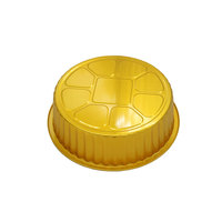 Barquettes en aluminium doré réutilisables WB Heavy Duty pour plats à emporter, 4000/5000 ml, avec couvercle