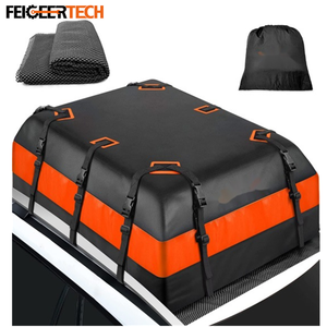 กระเป๋าเก็บสัมภาระบนหลังคา<span class=keywords><strong>รถยนต์</strong></span> Feigeer Tech ขนาด 20 คิวบิกฟุต ผลิตจาก PVC กันน้ำอย่างสมบูรณ์ พร้อมระบบล็อคเพื่อความปลอดภัย และแผ่นกันลื่น - Product Image 1