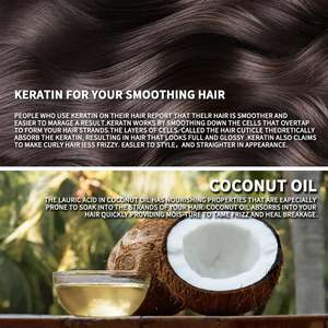 BEAVER Keratin Smoothing Treatment Sulfate Free <span class=keywords><strong>Keratina</strong></span> Hair <span class=keywords><strong>Shampoo</strong></span> Set Acondicionador nutritivo para el cabello dañado - Product Image 4