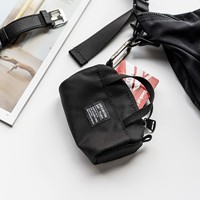 Dompet Koin Mini Multifungsi untuk AirPods Pro, Dompet Earphone, Tas Penyimpanan Kartu Kecil, Clutch Harian dengan Ritsleting Pendek