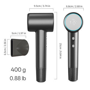 Secador de Pelo Eléctrico de Alta Velocidad con Motor BLDC, Infrarrojo, Iónico, Pantalla B-LED, 1300W, Concentrador, Uso en Exteriores, Profesional, Cepillo de Salón - Product Image 4