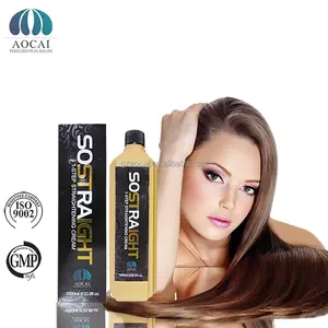 China Brands 1000 ml silk keratin hair rebounding and hair straightening cream 3 in 1 one step