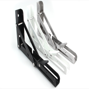 Chân đế kim loại Fancy trang trí tam giác đồ nội thất kệ gỗ Kệ mô hình Tường Gắn kim loại chân đế - Product Image 1