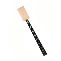 Manche de guitare basse électrique à 4 cordes DIY, 21 frettes, tête de manche en érable canadien non fini, touche en palissandre, frettes DIY