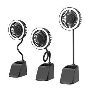 HiTao 10W LED Desk <b>Lamp</b> with Fan & 15W Fast <b>Wireless</b> Charger Multi-Function Pen Holder Light - Product Image 5