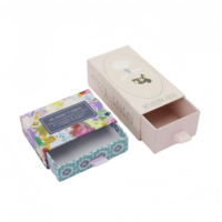 Boîte à tiroir 8*6*3cm pour bijoux personnalisés (bague, pendentif), boîte à cartes à jouer imprimée avec emballage personnalisé
