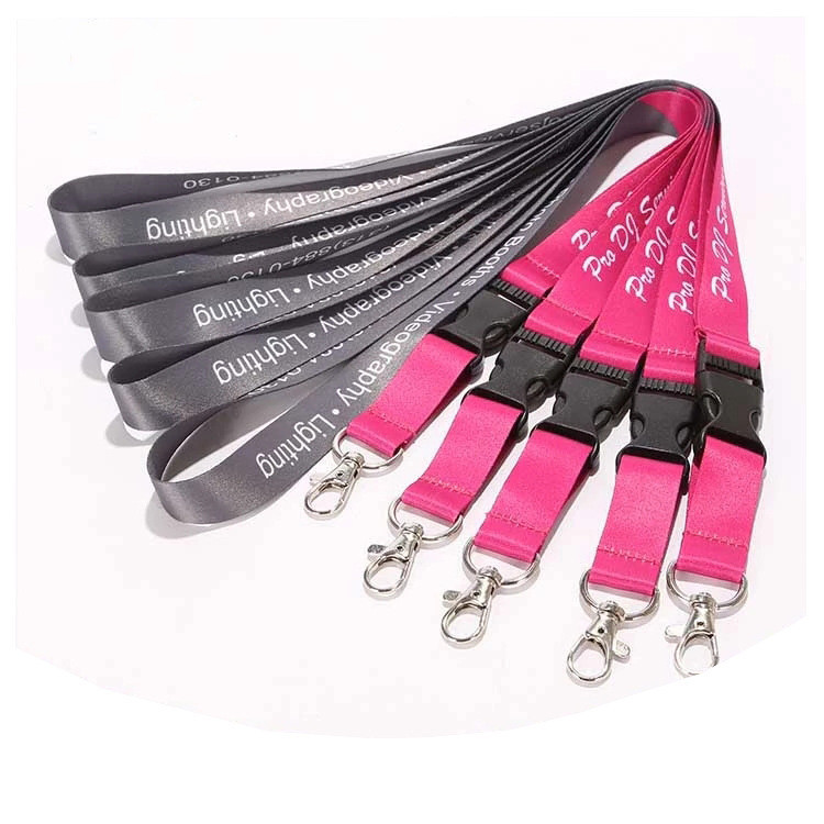 Factory Custom Keychain Lanyard With logo Printing Custom Ribbon Image 2