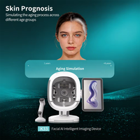 Miroir de beauté intelligent avec scanner facial, analyse de la peau par IA, analyseur facial commercial Android pour clinique et spa