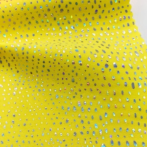 Gratis Monster Holografische Kleurrijke Deluxe Mistige Metallic Folie 4 Way Stretch Nylon Spandex Stof Dansrok Dragen Badpakken Stof - Product Image 4