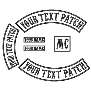 カスタム3Dアイロン接着刺繍パッチ＆ロッカー（ツイル生地とPVC使用）バイククラブや個人ライダー向け - Product Image 4