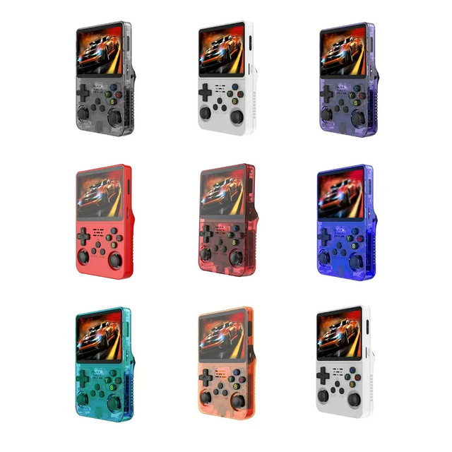 R36S Retro 128GB Handheld Game Console 3.5\" Screen 20000 Games & 28 Emulators Portable Linux RK3326 Chip Gaming Console