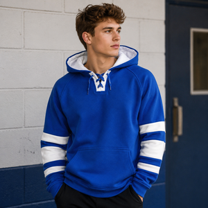 Sweat-shirt rétro personnalisé de style maillot de hockey unisexe, pull vintage pour l'esprit d'équipe - Product Image 1