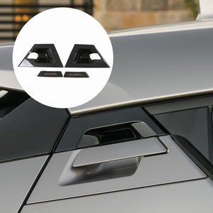 WZXD Carbon Fiber Exterior <b>Doors</b> Bowl Cover <b>Trim</b> Outside Decoration Accessories for C-HR for CHR 2017 2018 - Product Image 2