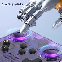 Konsol Game Genggam R36S Lintas Batas dengan Sistem Operasi ARKOS, Layar IPS 3,5 Inci, Retro Portabel PSP, Dilengkapi Dual Analog Stick untuk Bermain Game
