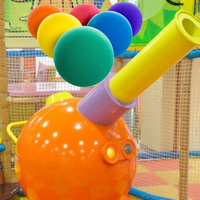 Jouets moelleux de 6 cm et 6,3 cm, jouets réalistes et mignons, jouet popper, canon à balles, balles de combat, balles en mousse pour terrain de jeu