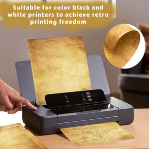 50枚ビンテージA4レターペーパー両面筆記文具DIYスクラップブッキングジャーナルデコレーション書道用 - Product Image 4