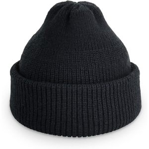 Bonnet de pêcheur classique en tricot court avec revers, bonnet chaud d'hiver unisexe pour adulte, 100 % acrylique, pour le ski - Product Image 1