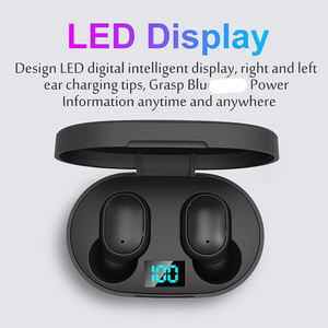 Audífonos E6s TWS Bluetooth 5.0, Auriculares Inalámbricos con Cancelación de Ruido, Pantalla LED, Auriculares Estéreo A6S para Gamers - Product Image 5