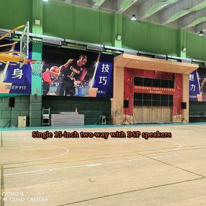 Thinuna T-153-DPA Dual 15 "aktiver <span class=keywords><strong>2</strong></span>-Wege-PA-Lautsprecher 1200W AES 134dB SPL DSP-Verstärker Profession eller Aktiv lautsprecher für Live-Sound - Product Image 4