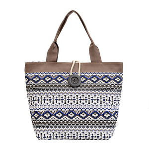 Bolsa de lona feminina, bolsa de lona barata para mulheres, sacola com bolso e zíper, nova moda, atacado, 2023 - Product Image 1