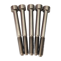 Baut Titanium GR5 M5*55mm Berkualitas Tinggi Kepala Silinder Baut Soket Hex Harga Pabrik Sekrup Allen Kepala Cup