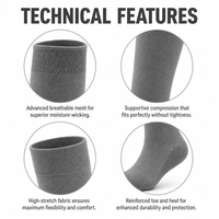Chaussettes d'équitation à compression personnalisées, absorbant la transpiration, hauteur genou, haute performance, pour homme et femme, entraînement