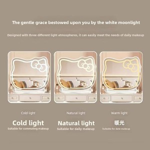 <span class=keywords><strong>Specchio</strong></span> da Trucco <span class=keywords><strong>per</strong></span> Ragazze con Testa di Gatto in Vetro e PVC, Stile Instagram, da Tavolo, <span class=keywords><strong>per</strong></span> Camera da Letto, Toeletta, <span class=keywords><strong>Specchio</strong></span> da Comodino - Product Image 4