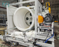 Ligne de production d'extrusion de tuyaux en plastique HDPE à grand diamètre DN800-3500, à enroulement en spirale, à paroi pleine, pour tuyaux de drainage et d'égout