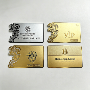 บัตรโลหะพิมพ์ลายพิเศษ บัตรโลหะหรูหรา บัตรธุรกิจพร้อมโลโก้สลักเลเซอร์ - Product Image 1