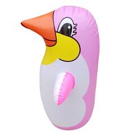 Offre Spéciale : Jouet Gonflable pour Bébé - Tumbler Gonflable en PVC en Forme de Pingouin de Dessin Animé
