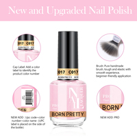 BORN PRETTY PRO 15ml Jelly Nude Normal Vernis À Ongles Émail Private Label Séchage Rapide Non Toxique Naturel Vernis À Ongles Transparent