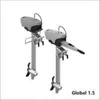 Nouveau moteur hors-bord électrique FUBER haut de gamme 1,5 kW, hélice marine 48 V 32 Ah, adapté aux kayaks et petits bateaux avec poignée