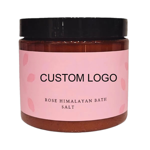 Sel de bain rose de l'Himalaya Khewra Crystal Rose, bain de corps personnalisé, pot rose léger - Product Image 1