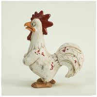 Statue de coq en résine peinte à la main WEIVISTA, imitation antique, sculpture décorative, décoration de jardin, artisanat de table, 25035A