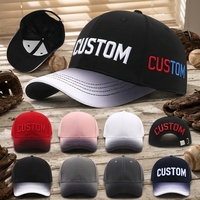 Casquettes Snapback Ajustables OEM 5 Panneaux Sport Bicolores Casquette de Baseball Imperméable Logo Brodé 3D Personnalisé Chapeaux Perforés à Corde
